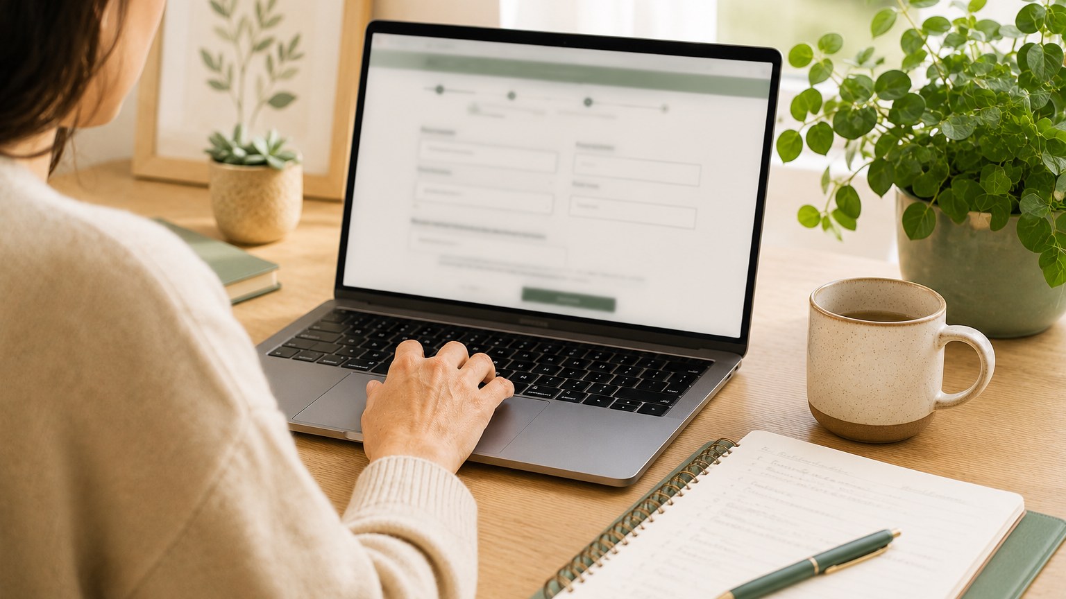Téléconsultation en naturopathie fonctionnelle sur ordinateur
